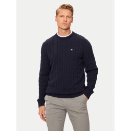 Gant Пуловер 8050601 Тъмносин Regular Fit