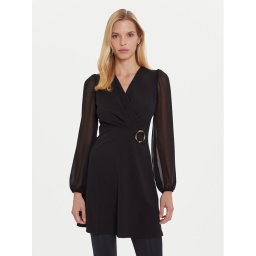 Morgan Коктейлна рокля 252-RSONIA Черен Slim Fit