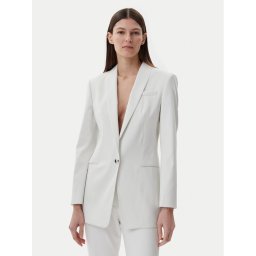 HUGO Сако 50537759 Бял Slim Fit