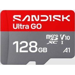 Карта памет SANDISK Ultra GO microSDXC, 128GB, A1, UHS-I, 190MB/s,