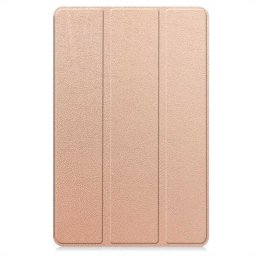 Кожен калъф със сгъващ се капак за Honor Pad X8a - розово злато