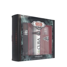 Cuba Black комплект за мъже Eau de Toilette 100 ml + Афтършейв 100 ml + Дезодорант 200 ml
