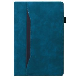 Кожен калъф за Samsung Galaxy Tab S11 - син