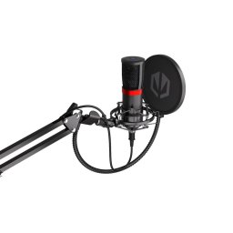 Микрофон Endorfy Solum Streaming, кардиоиден, USB, mute бутон, черен