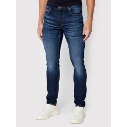 Guess Дънки Chris M2YA27 D4Q41 Тъмносин Super Skinny Fit