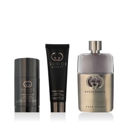 Gucci Guilty Pour Homme комплект за мъже Eau de Toilette 90 ml + Дезодорант 75 ml + Душ гел 50 ml опция Bordo Cover With Stars