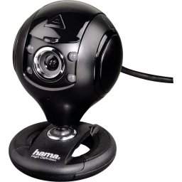 Уеб камера HAMA Spy Protect, HD, микрофон, Черна