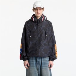 Яке A Bathing Ape Color Camo Reflective Ripstop Shark Full Zip Jacket UNISEX Black M