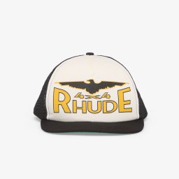 Шапка Rhude 4X4 Spirit Trucker Hat Black/ White/ Yellow Universal