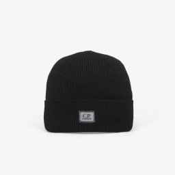 Шапка C.P. Company Extrafine Merino Wool Beanie Black Universal