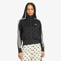 Суитшърт adidas Satin Polka Dots Tt Track Top Black XS