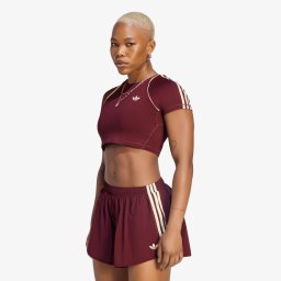 Сутиени adidas Originals Sport Superstar Bra Tee Maroon L