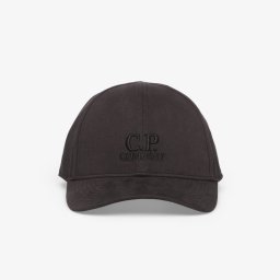 Шапка C.P. Company Gabardine Logo Cap Black Universal