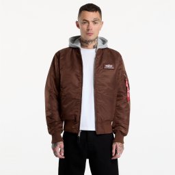 Bomber Alpha Industries MA-1 Zip Hood Backprint Powder Brown XL