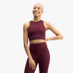 Сутиени adidas by Stella McCartney Training Crop Top Maroon L