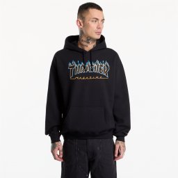Суитшърт Thrasher Flame Hoodie Black S