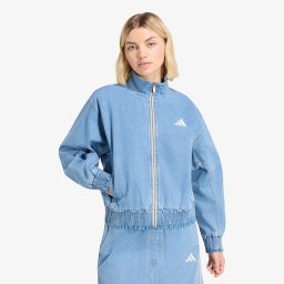 Яке adidas Stadium Washed Denim Loose Fit Jacket Crystal Sky S