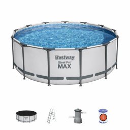 Басейн Bestway Steel Pro MAX 5618W, Ø396 х 122 см с помпа и покривало