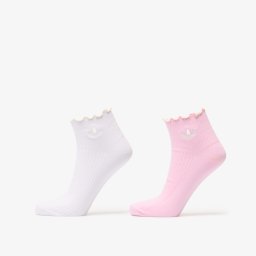 Чорапи adidas Ruffle Quarter Socks Frozen Purple/ Off White/ Orchid Fusion S