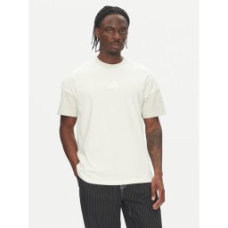 adidas Тишърт ALL SZN Colorblock JJ3679 Бял Loose Fit