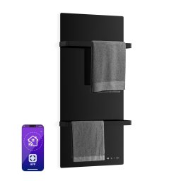 Klarstein Инфрачервен панел HotSpot Crystal Smart | 800 W | 12 м² | Сензорно управление и гласов асистент (TH800-comfort (black))