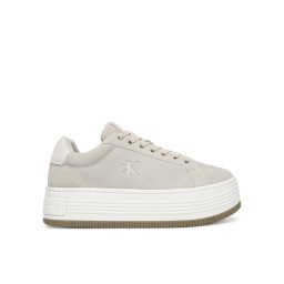 Calvin Klein Jeans Сникърси Bold Flatf Low Lace Mg Sd YW0YW01839 Сив