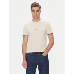 Tommy Hilfiger Тишърт Logo MW0MW32584 Бежов Regular Fit