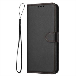 Кожен калъф тип портмоне за Xiaomi Redmi 17 4G/5G - черен