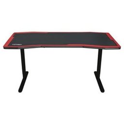 Компютърно бюро Nitro Concepts D16M Carbon Red, 160 x 80 cm, до 70 кг. натоварване, червено-черно