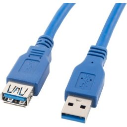 Кабел Lanberg extension cable USB 3.0 AM-AF, 1.8m, blue