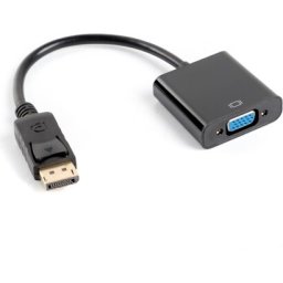 Адаптер Lanberg adapter display port 1.1 -> VGA, 20cm cable, black