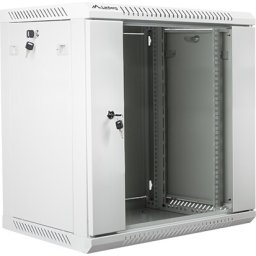 Комуникационен шкаф Lanberg rack cabinet 19" wall-mount 12U / 600x450 for self-assembly (flat pack), grey