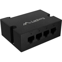 Аксесоар Lanberg Switch POE Extender DIN-GE4-BT-90W 1 x IN 3 x OUT Gigabit Ethernet DIN Rail BT 90W Metal Clips