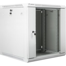 Комуникационен шкаф Lanberg rack cabinet 19" wall-mount 12U / 600x600 for self-assembly (flat pack), grey