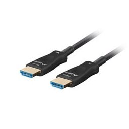 Кабел Lanberg CA-HDMI-30FB-0300-BK, от HDMI(м) към HDMI(м), 30m, 8K@30Hz, черен