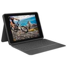 Калъф за таблет Apple iPad, Logitech Rugged Folio (920-009319), до 10.2" (25.90 cm) черен