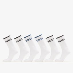 Чорапи Hugo Boss 6-Pack QS Stripe Socks White 43-46