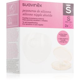 Suavinex Zero Zero Silicone Nipple Shields протектори за зърна размер S 21 mm 2 бр.