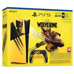 Конзола PlayStation 5 (Slim) - Digital Edition - Marvel’s Wolverine Battle Yellow Limited Edition Bundle