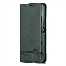 Кожен калъф страничен flip марка AZNS за Xiaomi Redmi 17 4G/5G – тъмно зелен