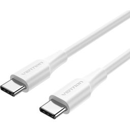 Vention Кабел USB 2.0 Type-C to Type-C - 1M White 3A Fast Charge - TAXWF
