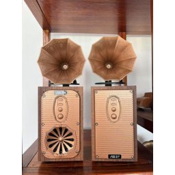 Bluetooth радио колонка AS39 – 8W, 1200mAh, FM радио, TWS, дървесен цвят