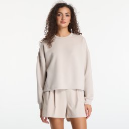 Суитшърт Nike 24.7 ImpossiblySoft Women's Dri-FIT Oversized Crew-Neck Top Cream Ii/ Cream Ii/ College Grey XS
