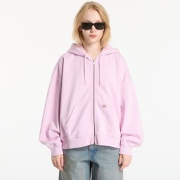 Суитшърт Dickies Sutcliffe Cropped Zipped Hoodie Pink XS