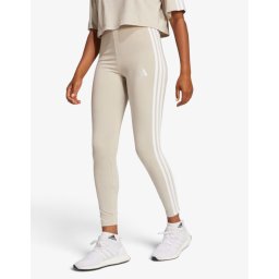 ADIDAS Essentials 3-Stripes Cotton Leggings Beige