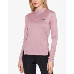 ADIDAS Terrex Multi Half-Zip Long-Sleeve Shirt Pink