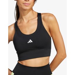 ADIDAS Run Pocket Medium Support Bra Black