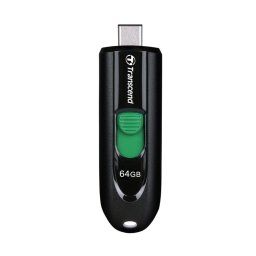 Transcend 64GB, USB3.2, Pen Drive, Type-C, Capless, Black