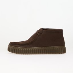 Обувки Clarks Torhill Hi Leather Dark Brown 12