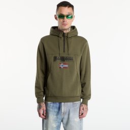 Суитшърт Napapijri Burgee Half-Zip Hoodie 2.0 Olive Night M